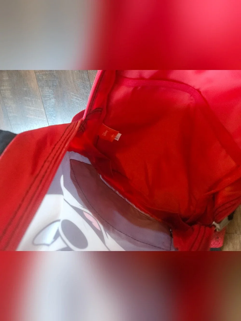 Disney Red and Black Mickey Mouse Kids Backpack with Ears